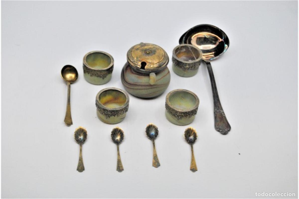 Antig&uuml;edades: Salero y pimentero, de plata. - Foto 7