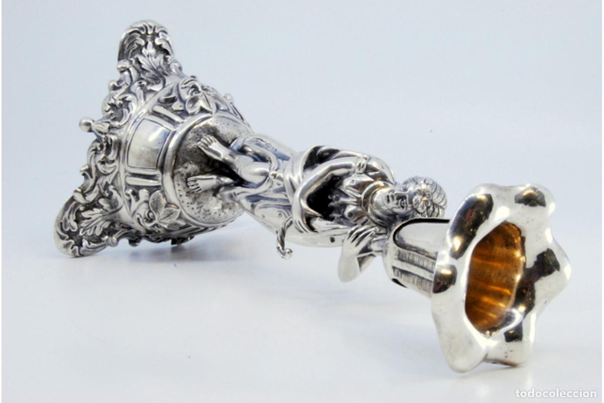 Antig&uuml;edades: Palillero de plata - Tulip&aacute;n - Foto 3
