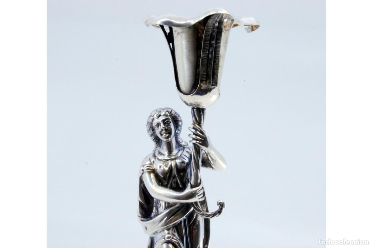 Antig&uuml;edades: Palillero de plata - Tulip&aacute;n - Foto 5