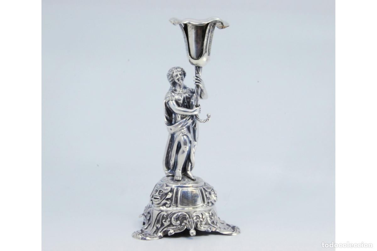 Antig&uuml;edades: Palillero de plata - Tulip&aacute;n - Foto 7