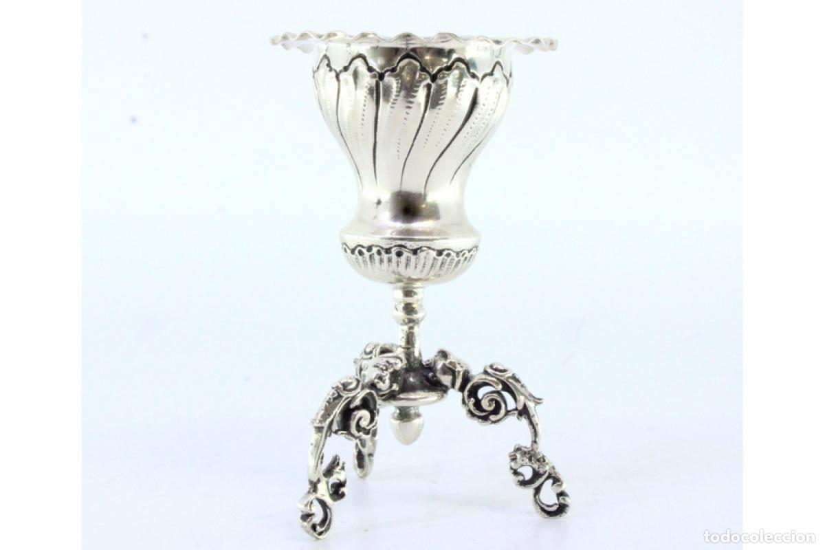 Antig&uuml;edades: soporte de plata para palillos de dientes - Foto 2