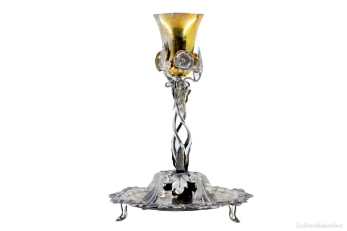 Antiguidades: Palillero de plata - C&aacute;liz dorado