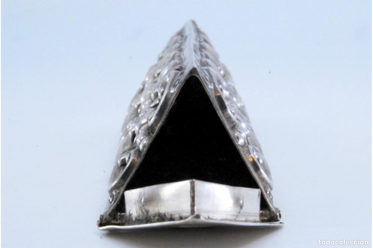 Antig&uuml;edades: soporte de plata para palillos de dientes - Foto 5