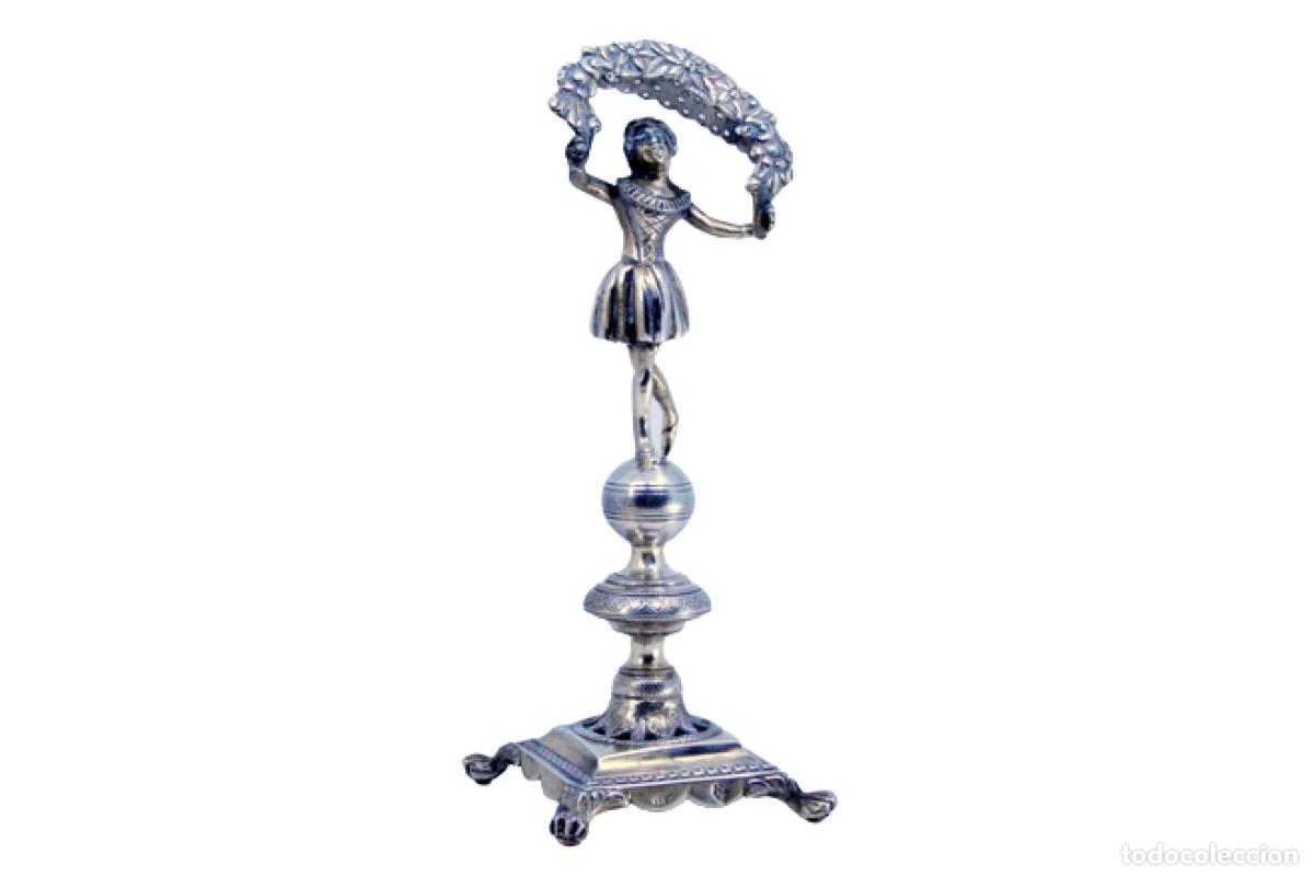Antiguidades: Palillero de plata - Dama