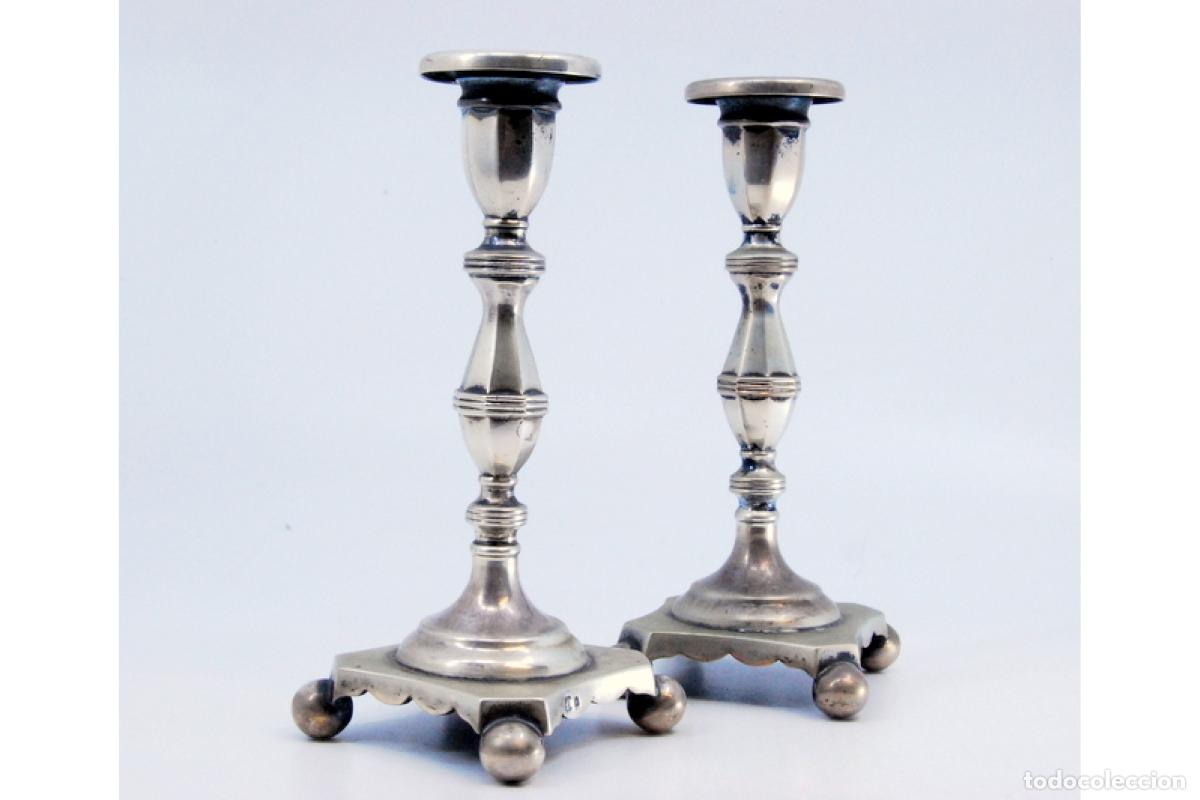 Antig&uuml;edades: candelabros de plata - Foto 2