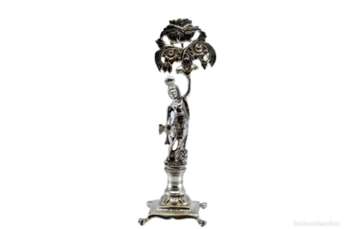 Antiques: Soporte para palillos de dientes de plata - Ind&iacute;gena