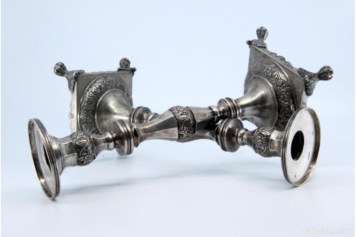 Antig&uuml;edades: candelabros de plata - Foto 7