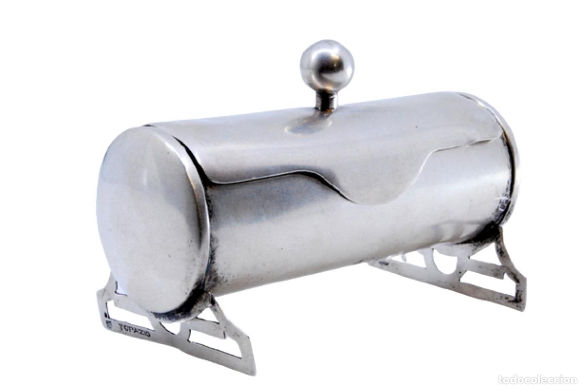 Antiques: soporte de plata para palillos de dientes