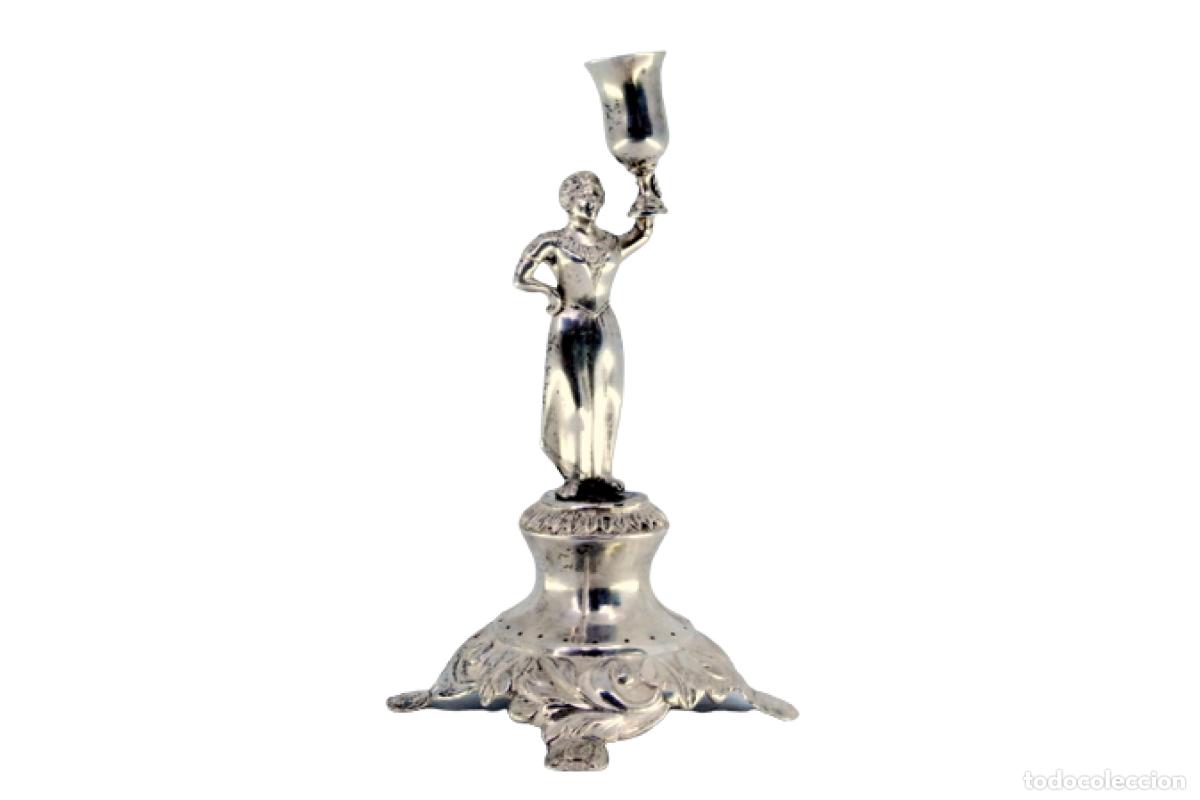 Antiques: Palillero de plata - Dama
