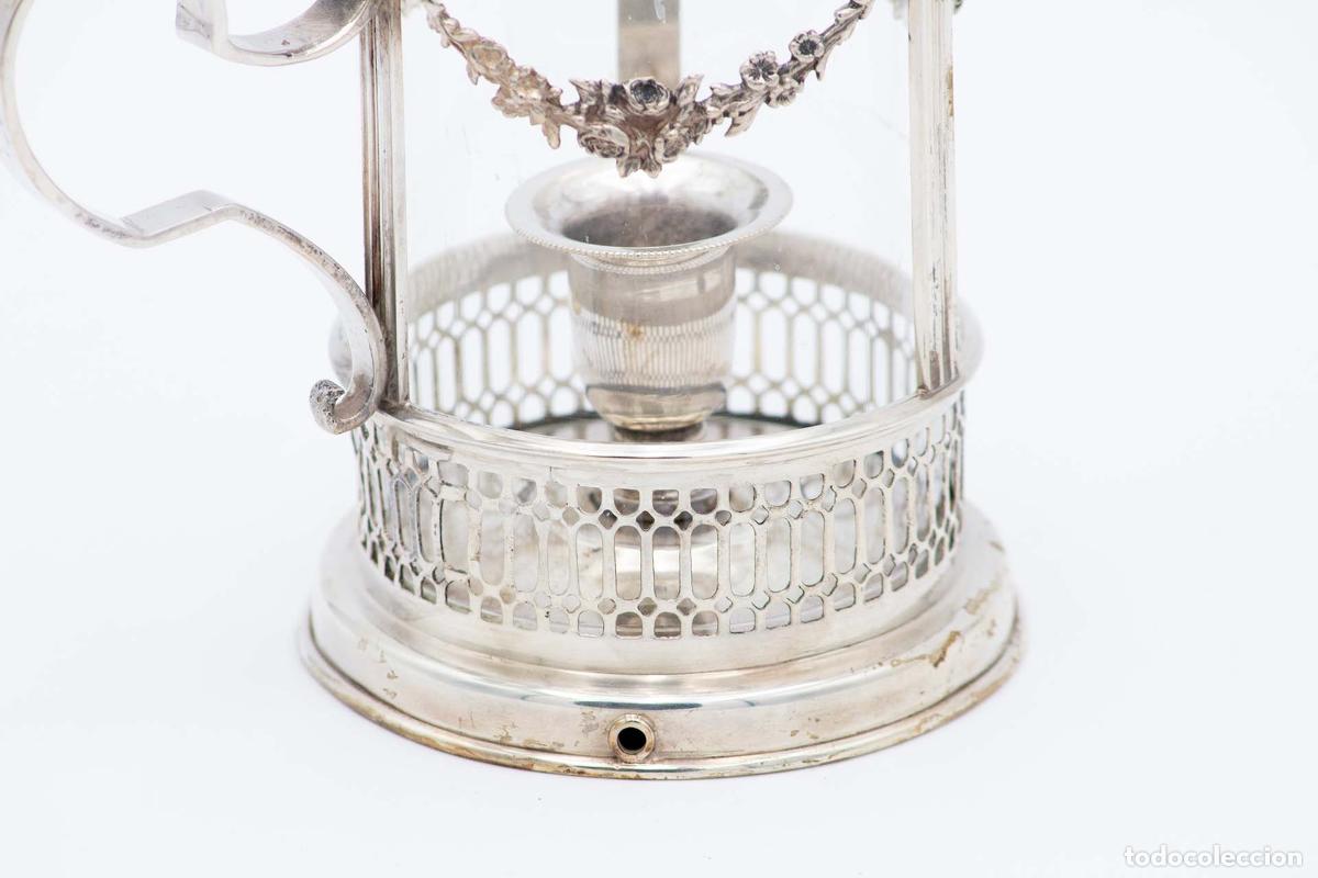 Antig&uuml;edades: Candelabro de mano, en plata - Foto 3