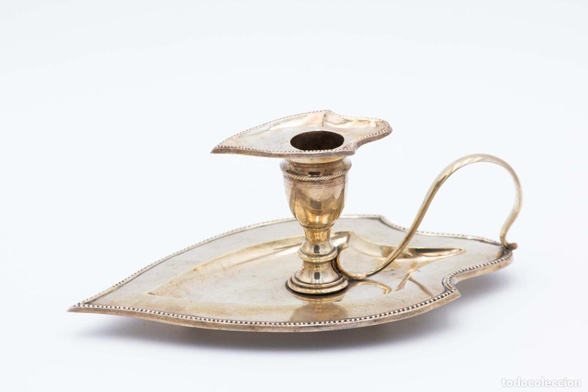 Antig&uuml;edades: Candelabro de mano, en plata - Foto 3