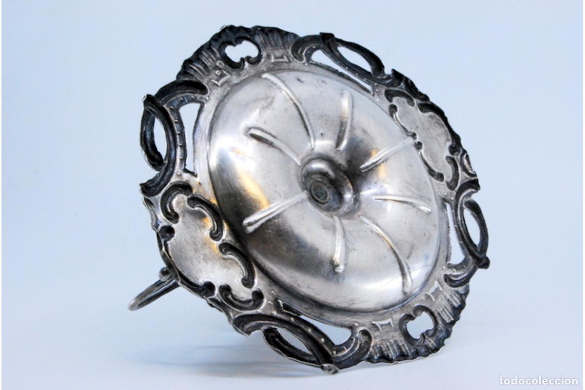 Antig&uuml;edades: Candelabro de mano, en plata - Foto 3