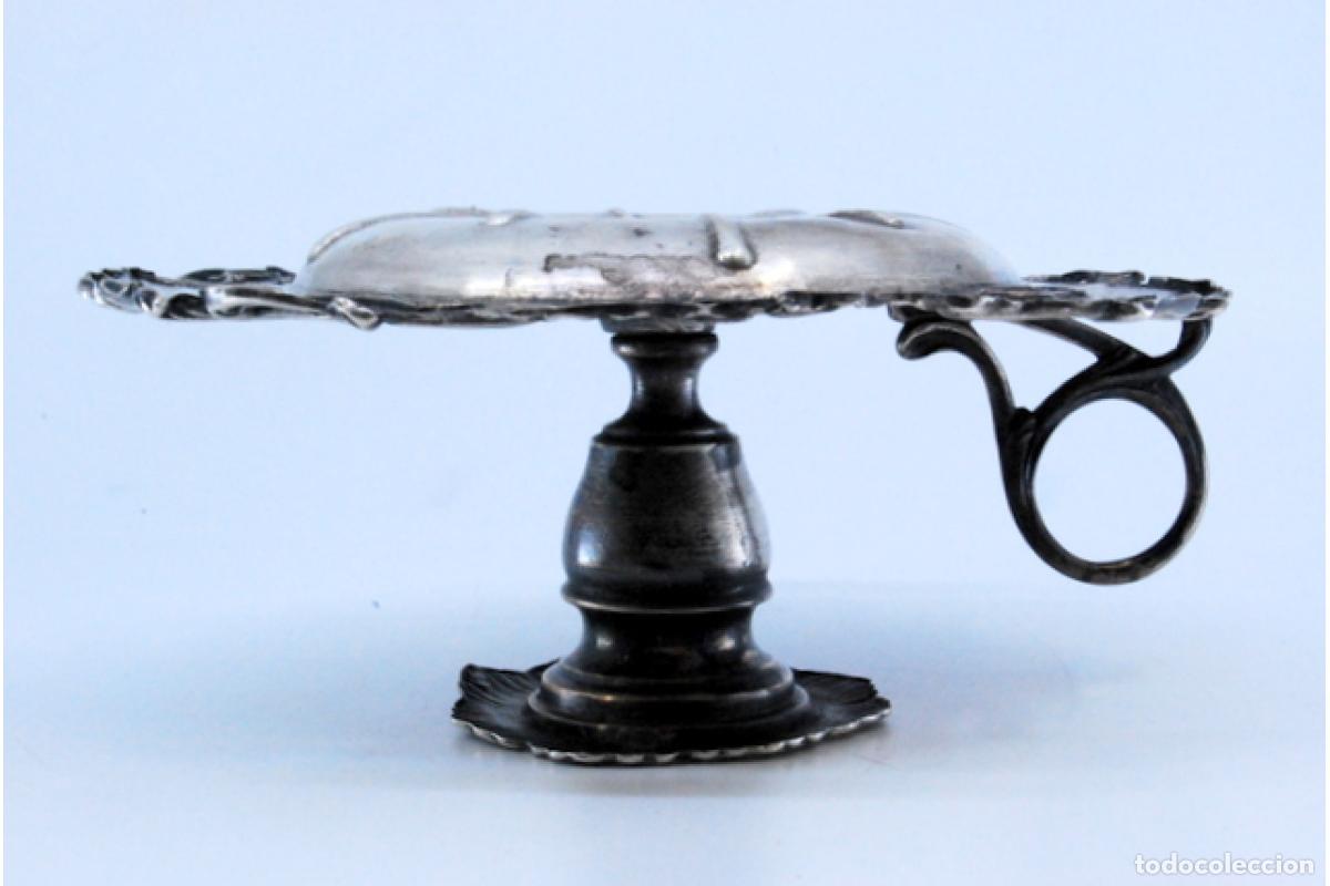 Antig&uuml;edades: Candelabro de mano, en plata - Foto 5
