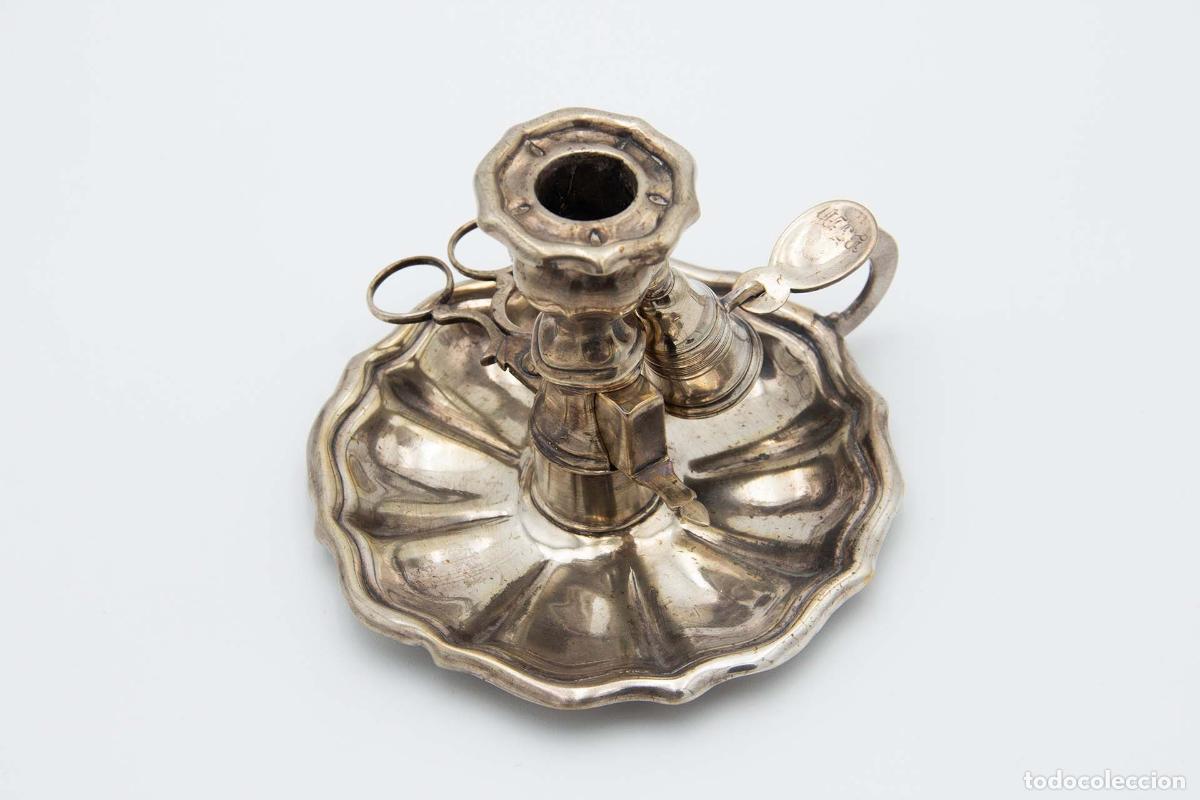 Antig&uuml;edades: Candelabro de mano, en plata - Foto 3