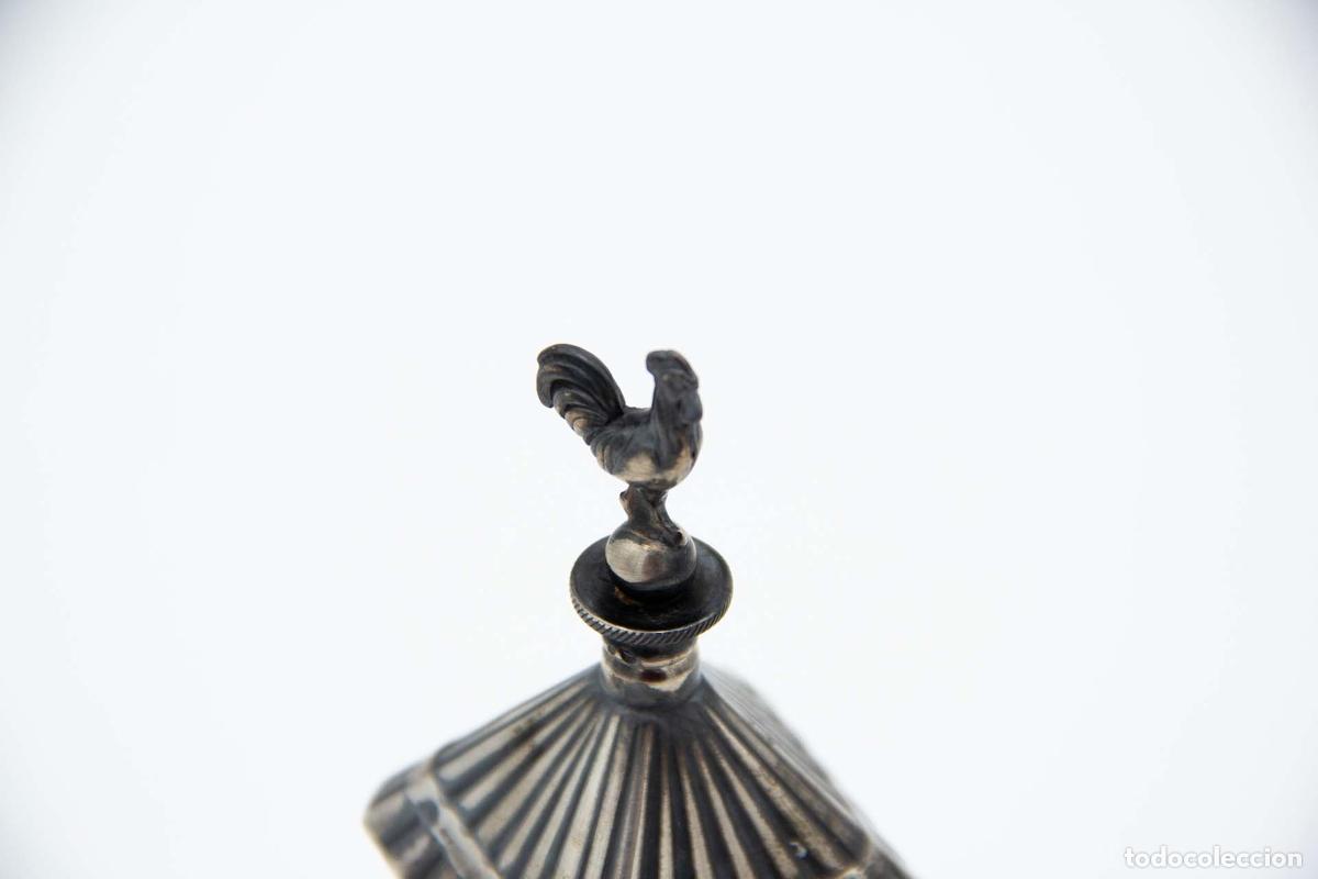 Antig&uuml;edades: soporte de plata para palillos de dientes - Foto 2