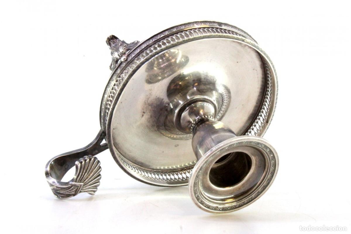 Antig&uuml;edades: Candelabro de mano, en plata - Foto 7