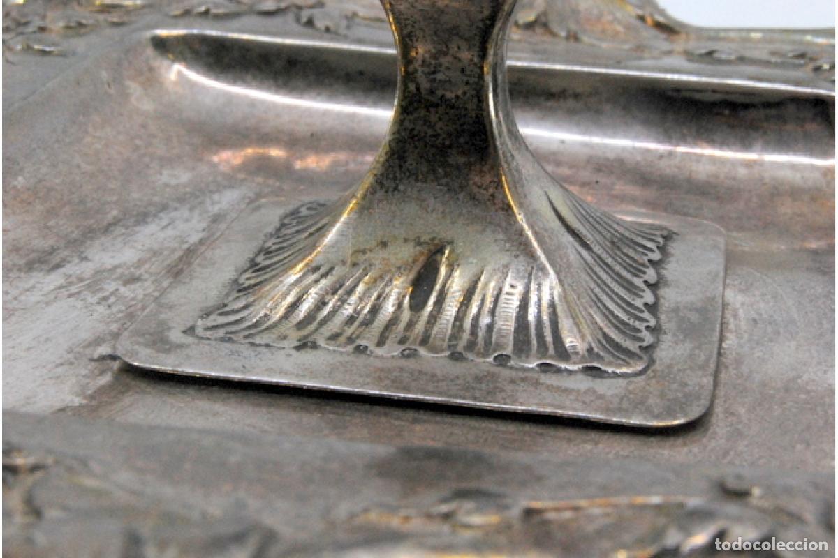 Antig&uuml;edades: Candelabro de mano, en plata - Foto 3