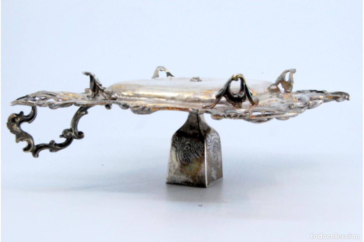 Antig&uuml;edades: Candelabro de mano, en plata - Foto 4