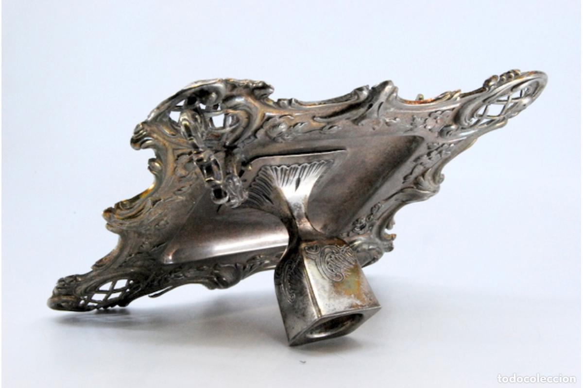 Antig&uuml;edades: Candelabro de mano, en plata - Foto 8