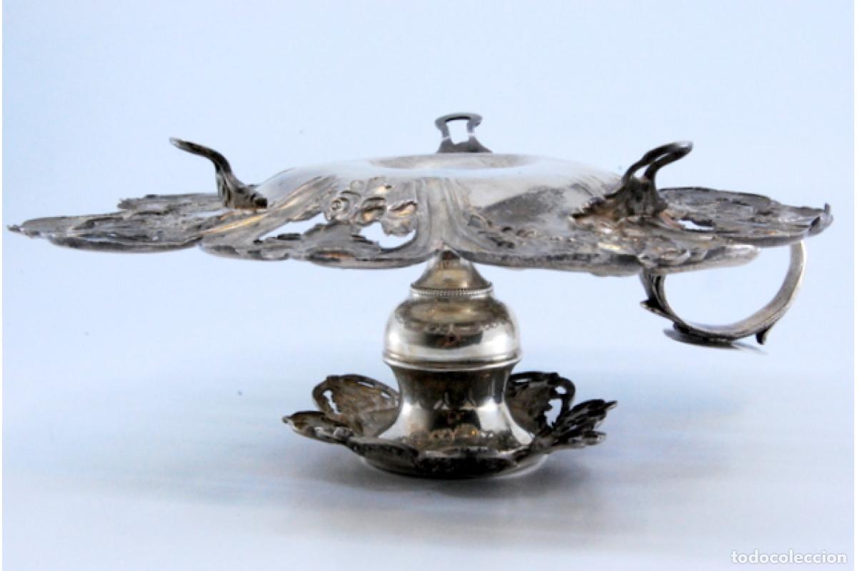 Antig&uuml;edades: Candelabro de mano, en plata - Foto 4