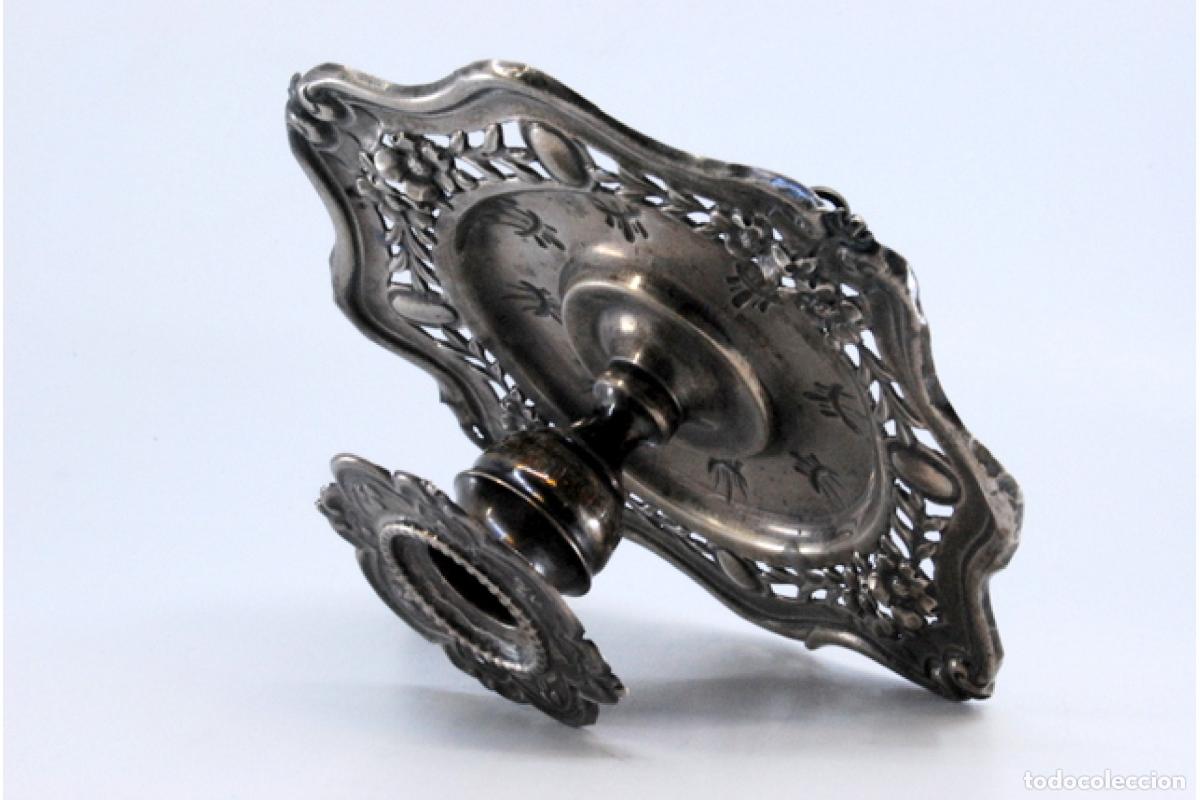Antig&uuml;edades: Candelabro de mano, en plata - Foto 5
