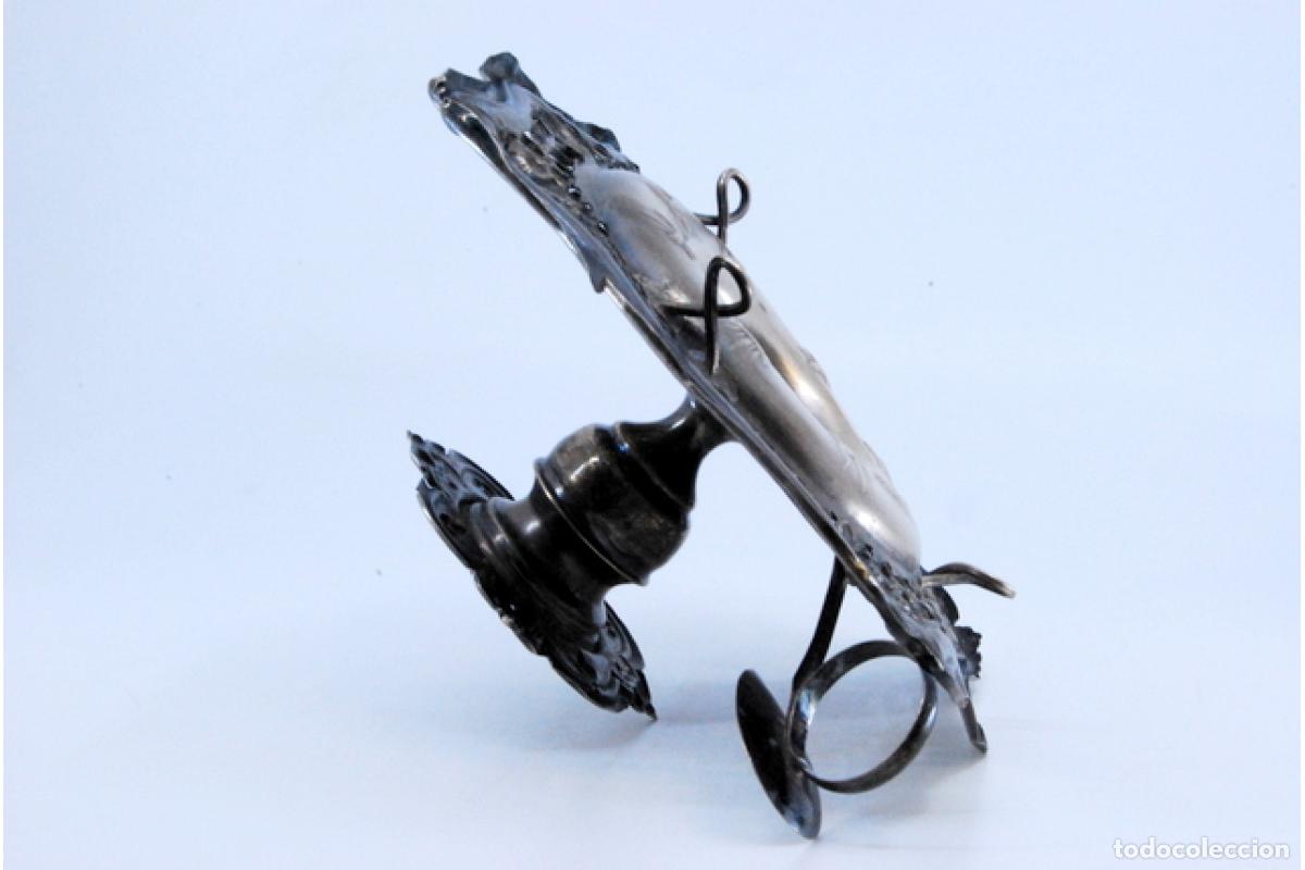 Antig&uuml;edades: Candelabro de mano, en plata - Foto 8