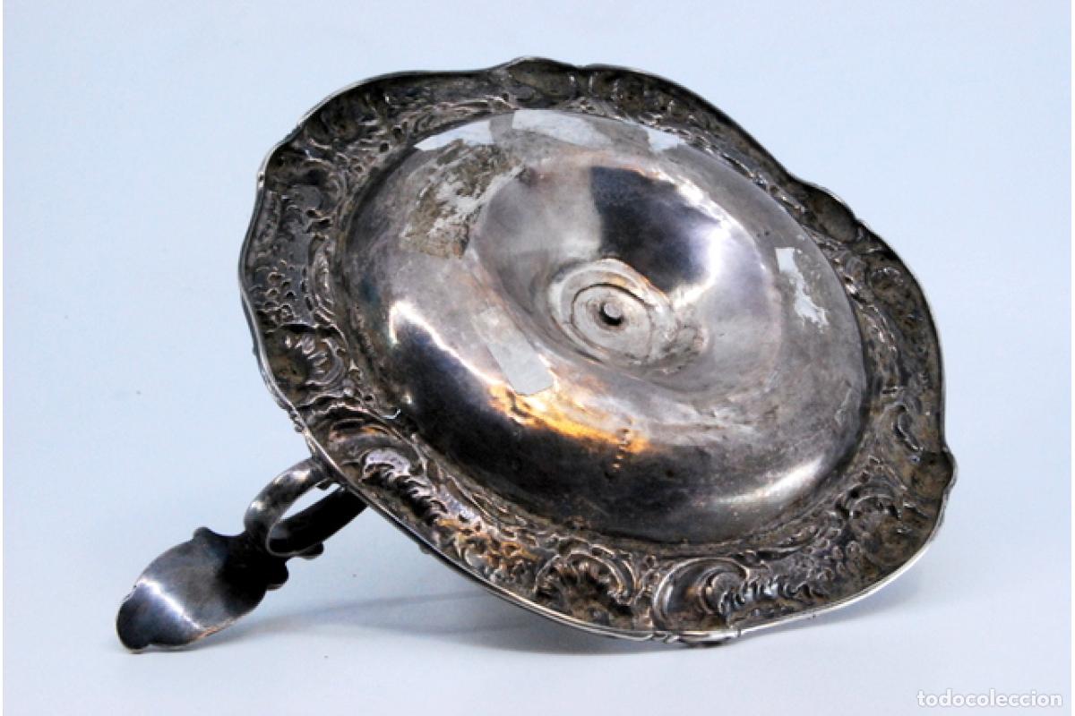 Antig&uuml;edades: Candelabro de mano, en plata - Foto 7