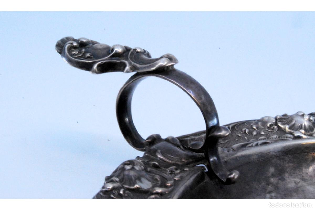 Antig&uuml;edades: Candelabro de mano, en plata - Foto 8