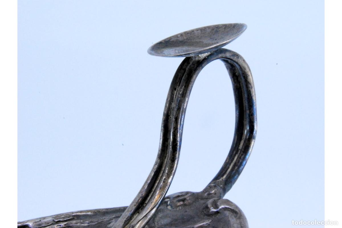 Antig&uuml;edades: Candelabro de mano, en plata - Foto 8