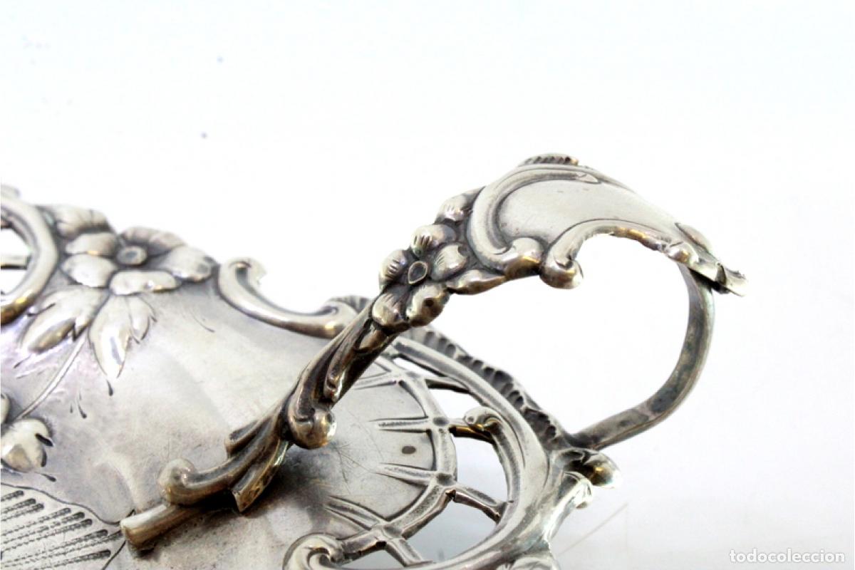 Antig&uuml;edades: Candelabro de mano, en plata - Foto 3
