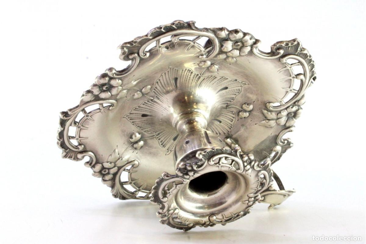 Antig&uuml;edades: Candelabro de mano, en plata - Foto 4