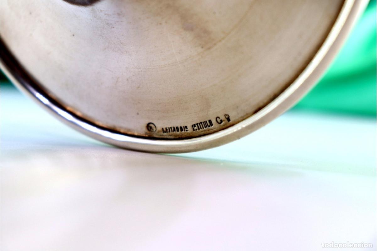 Antig&uuml;edades: Candelabro de mano, en plata - Foto 2