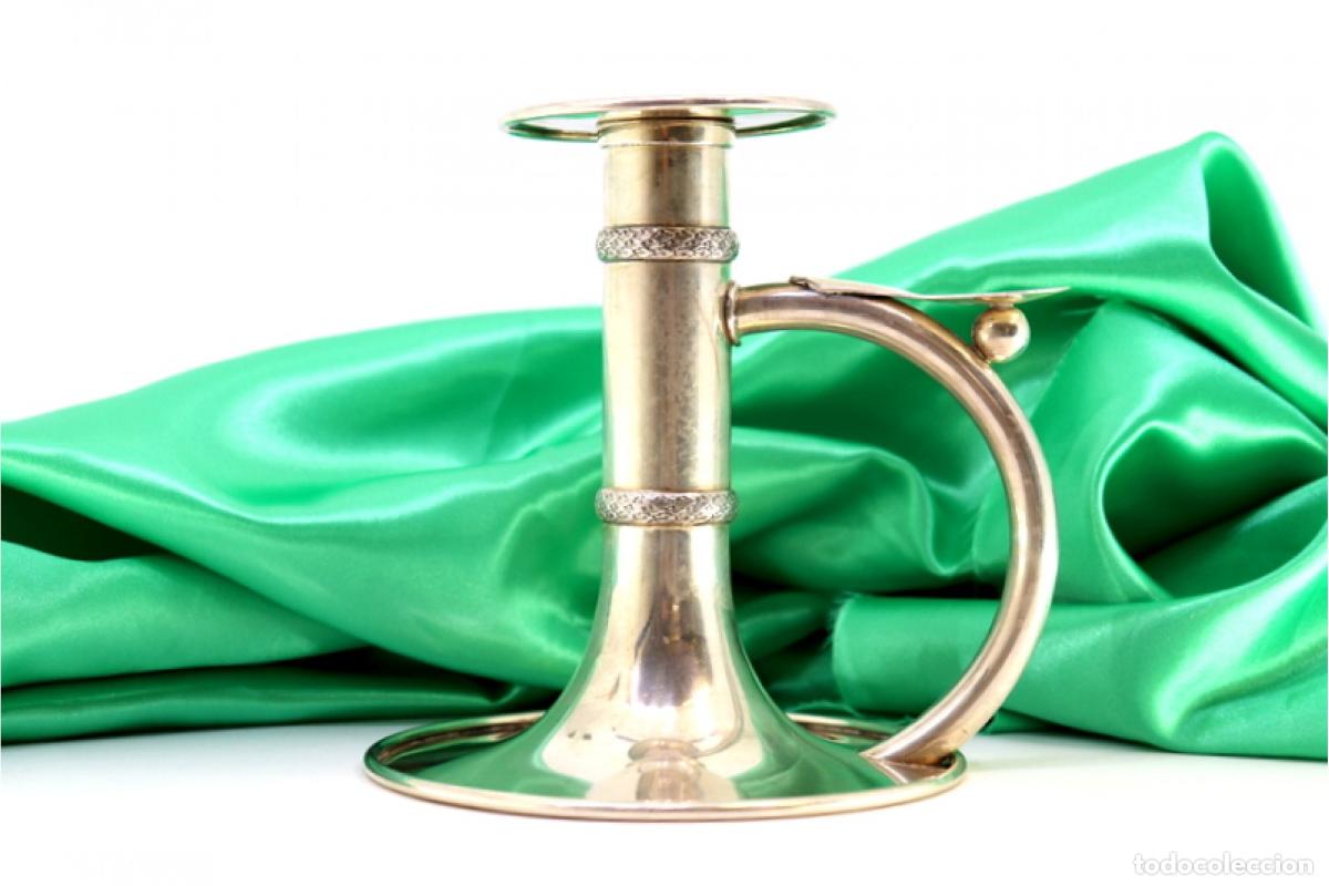 Antig&uuml;edades: Candelabro de mano, en plata - Foto 7