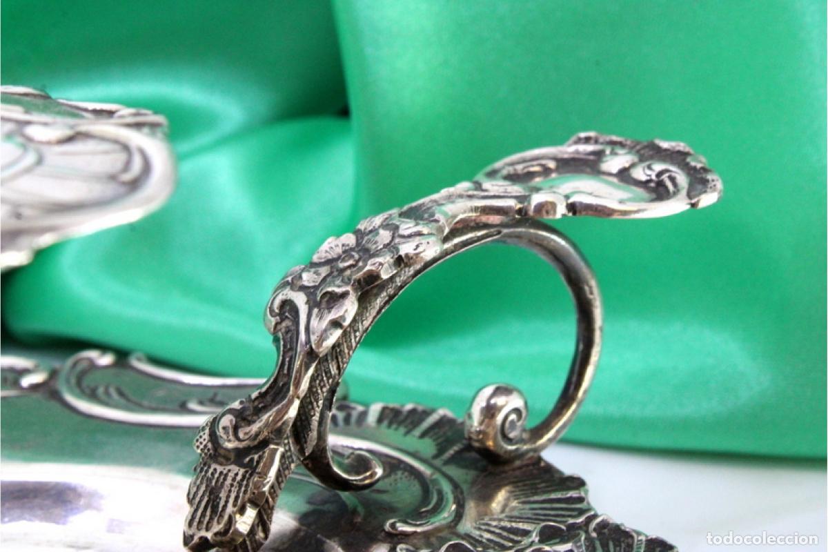 Antig&uuml;edades: Candelabro de mano, en plata - Foto 5