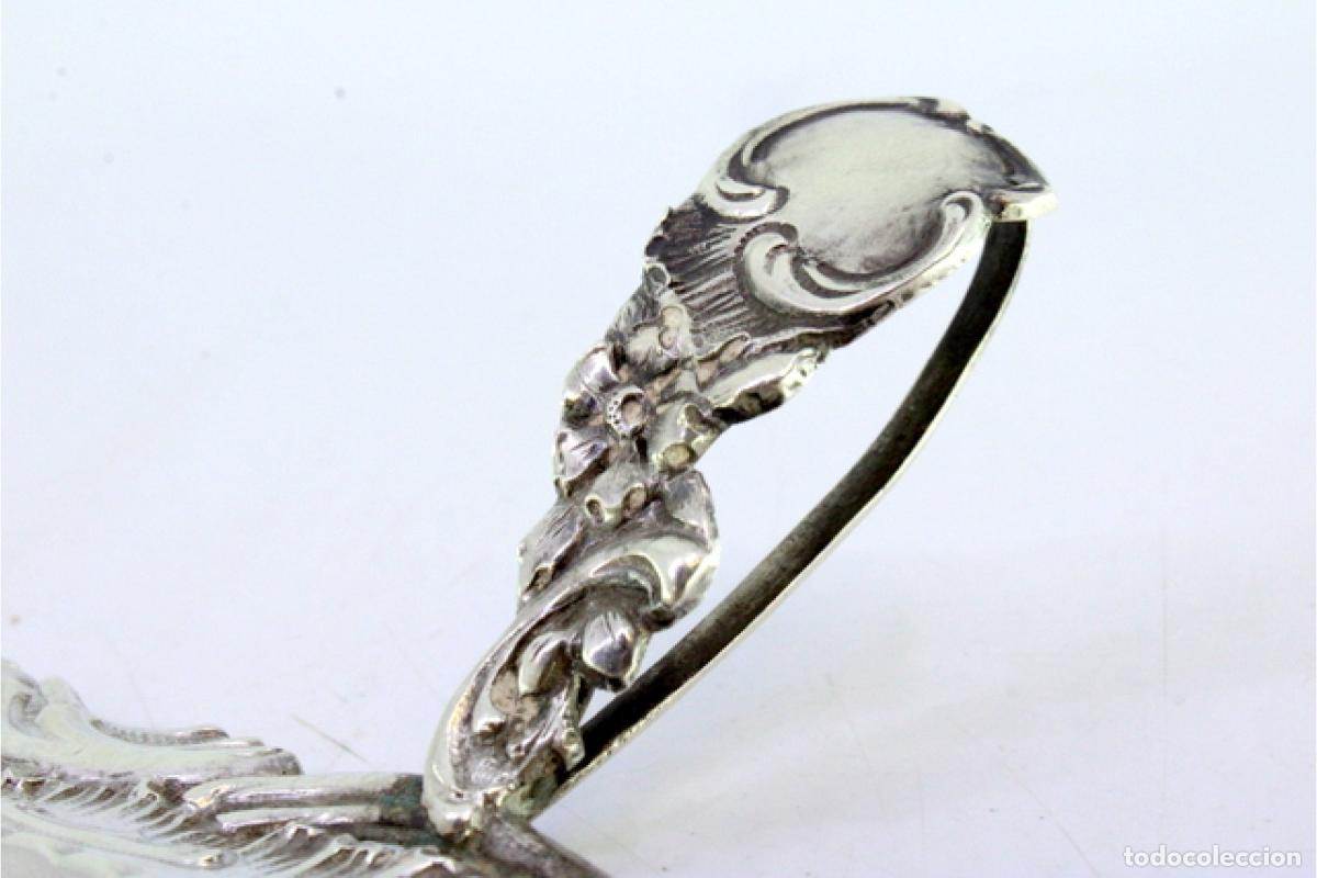 Antig&uuml;edades: Candelabro de mano, en plata - Foto 3