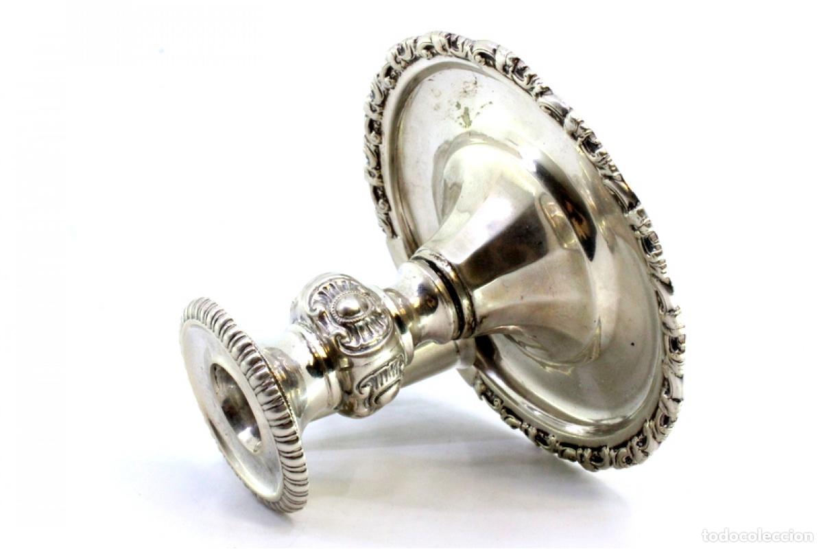 Antig&uuml;edades: Candelabro de mano, en plata - Foto 4