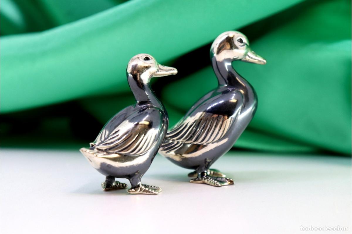 Antig&uuml;edades: Juego de patos de platas - Foto 3