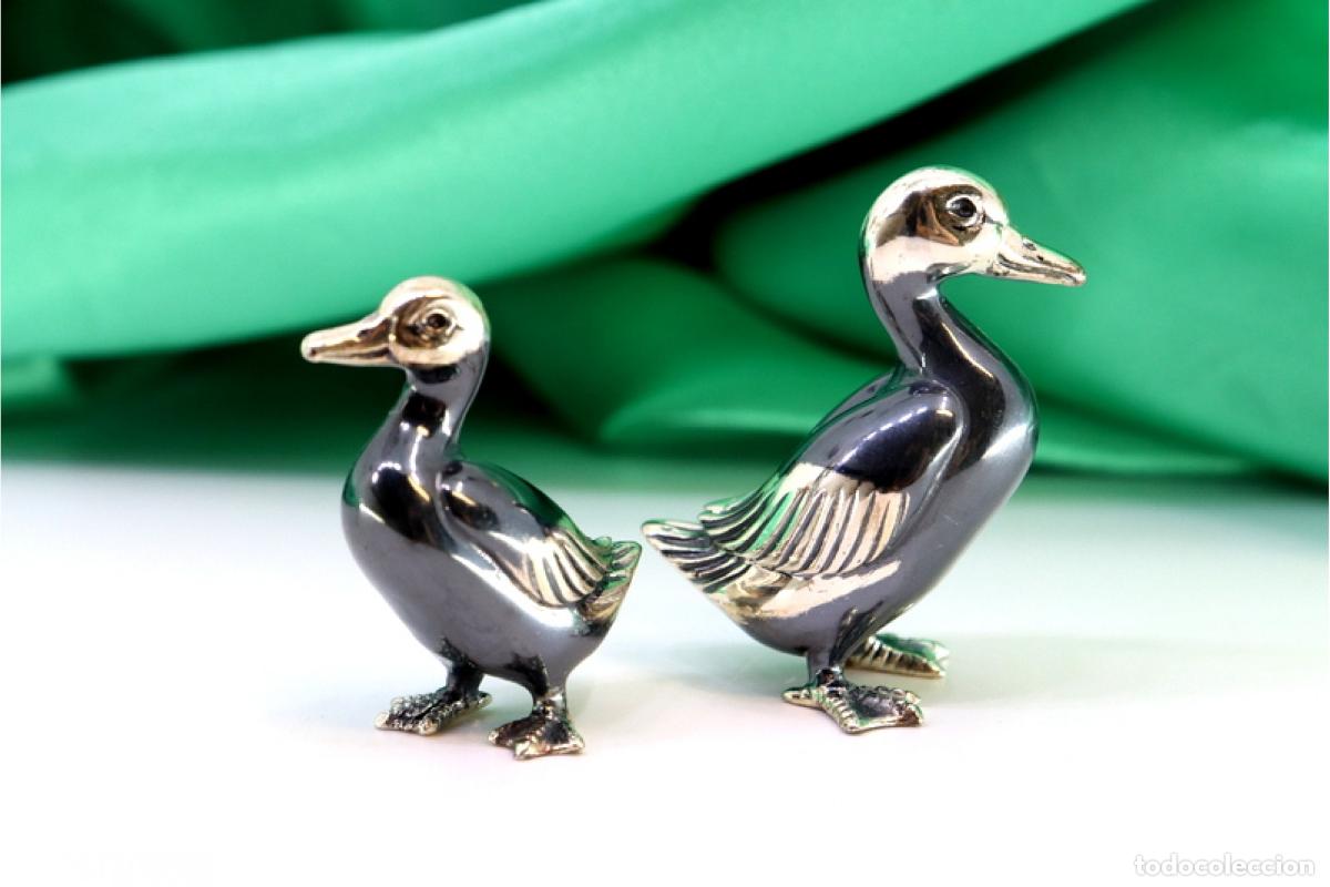 Antig&uuml;edades: Juego de patos de platas - Foto 6