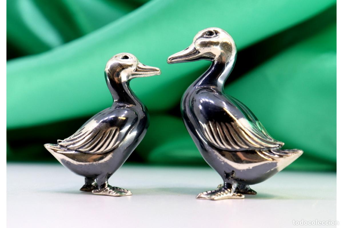 Antig&uuml;edades: Juego de patos de platas - Foto 1