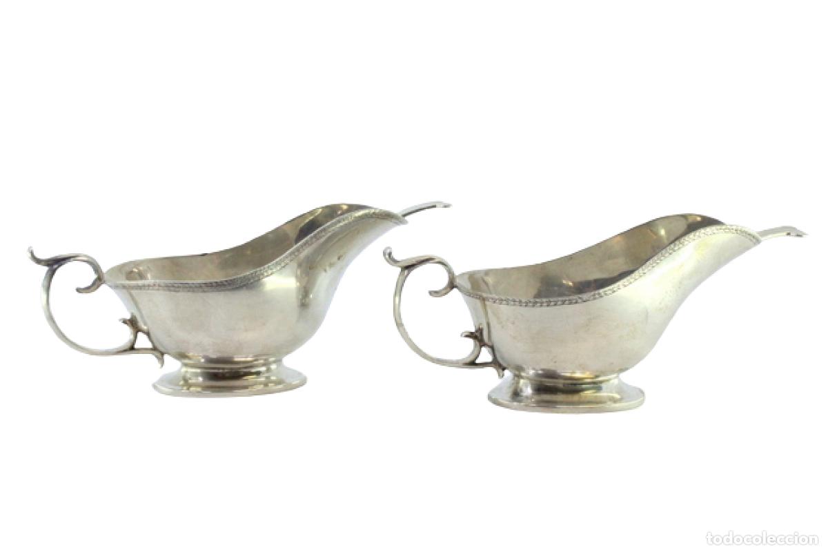 Antig&uuml;edades: copas de salsa de plata - Foto 1