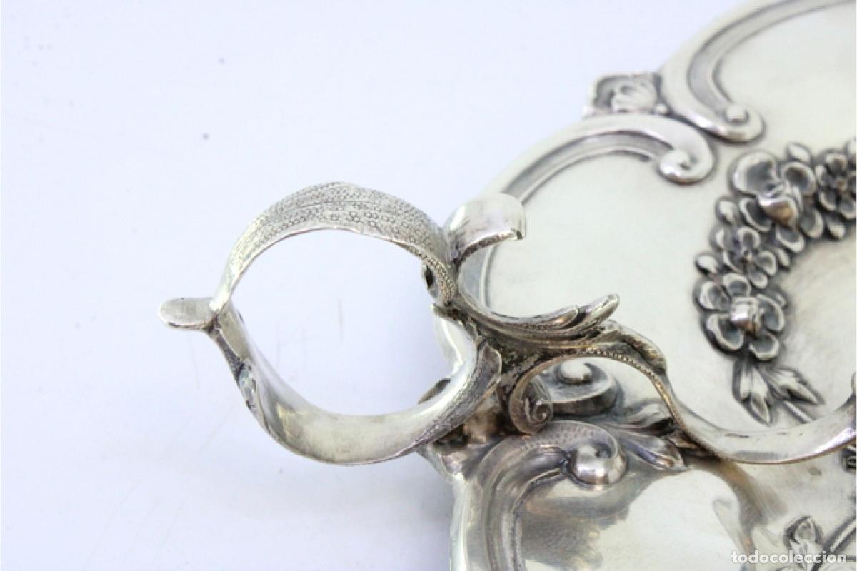 Antig&uuml;edades: Candelabro de mano, en plata - Foto 3
