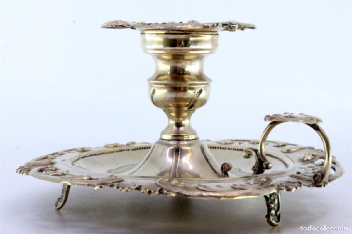 Antig&uuml;edades: Candelabro de mano, en plata - Foto 7
