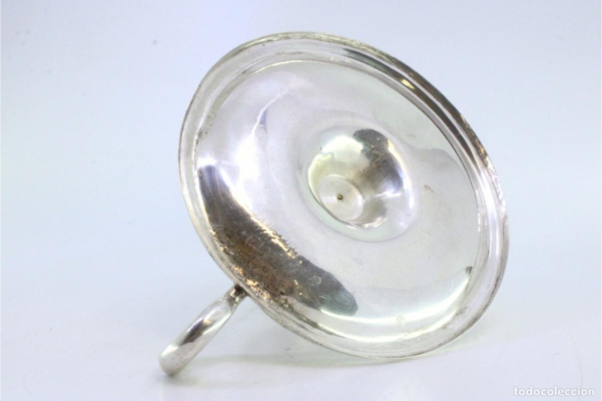 Antig&uuml;edades: Candelabro de mano, en plata - Foto 3