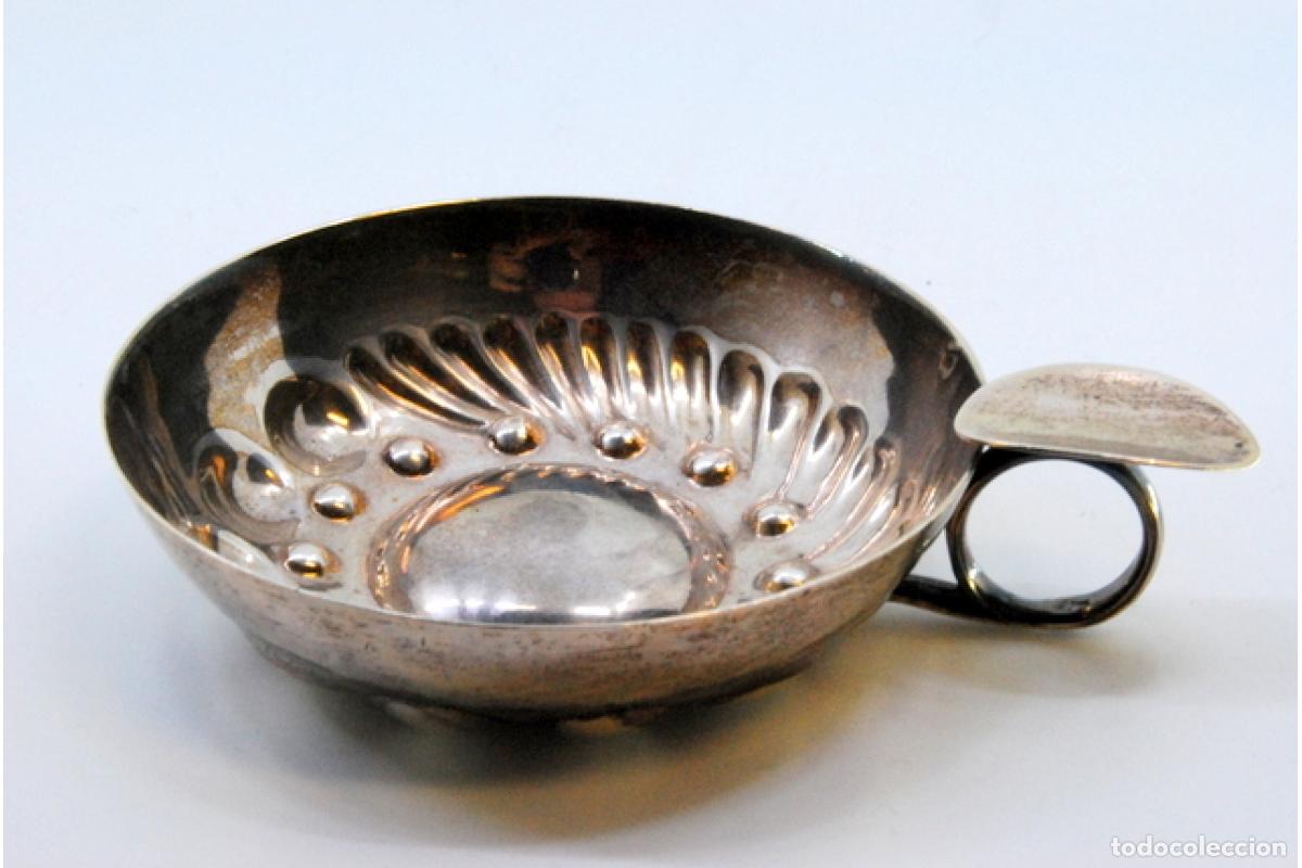Antig&uuml;edades: Copa de plata para cata de vinos - Foto 6