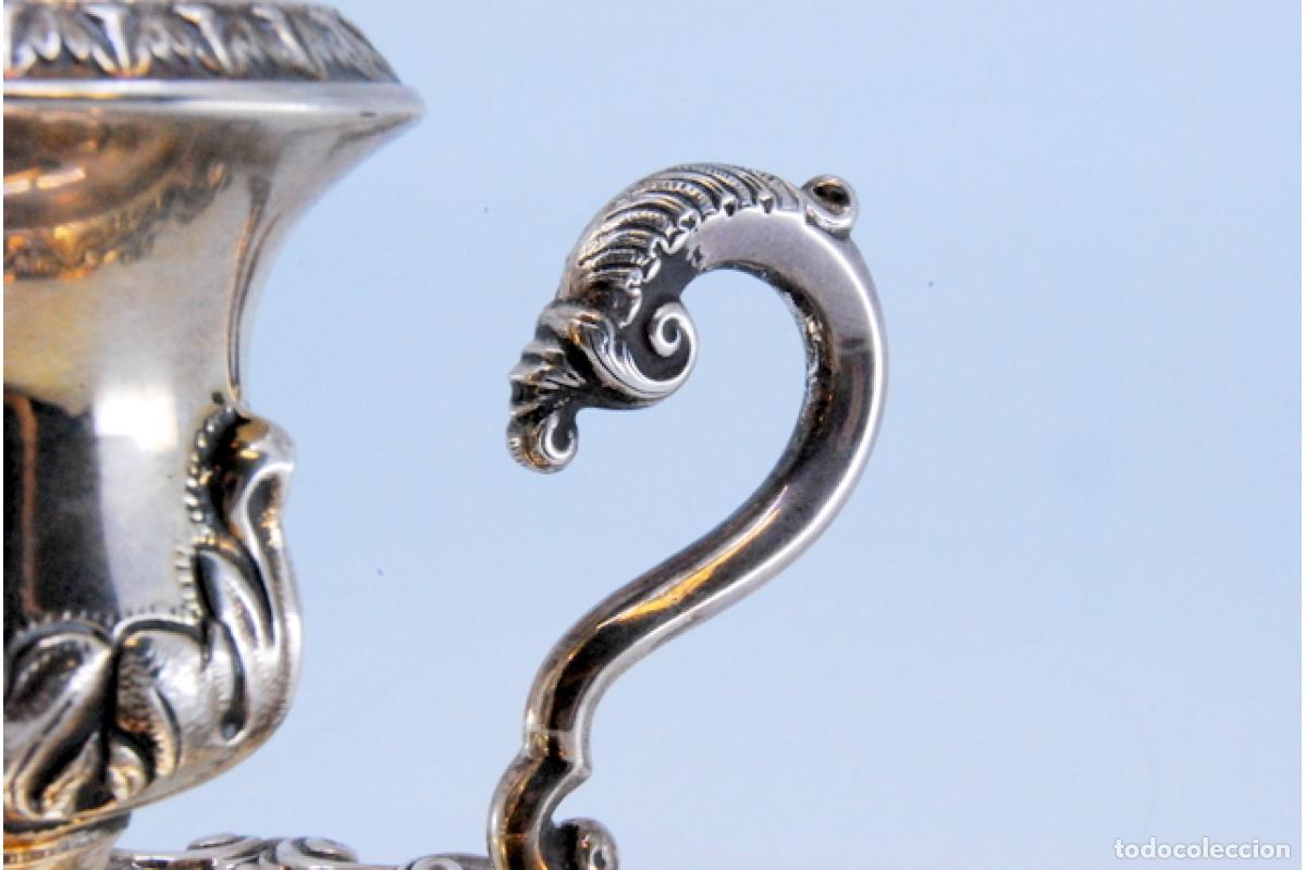 Antig&uuml;edades: Candelabro de mano, en plata - Foto 5
