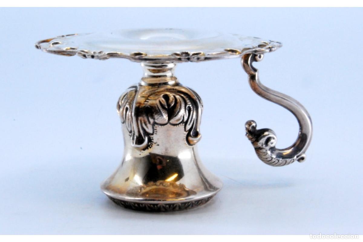 Antig&uuml;edades: Candelabro de mano, en plata - Foto 6