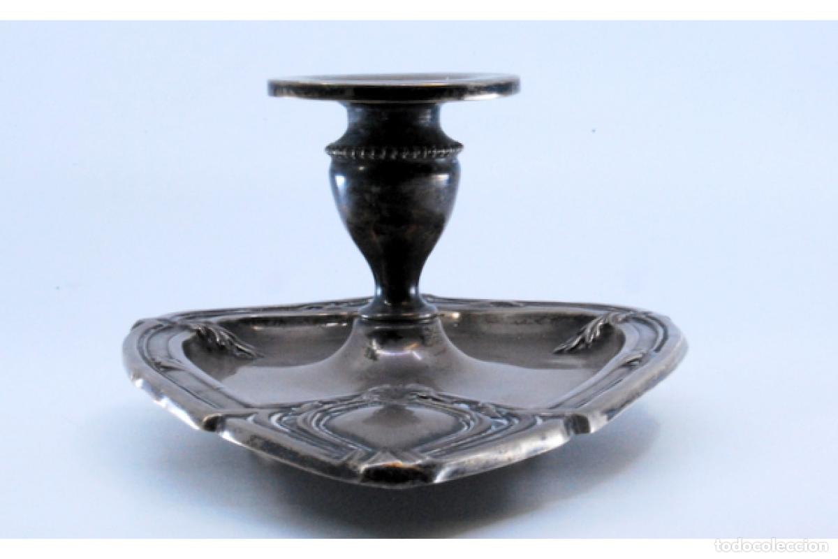 Antig&uuml;edades: Candelabro de mano, en plata - Foto 5