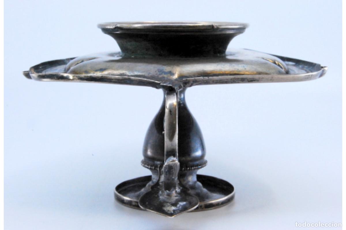 Antig&uuml;edades: Candelabro de mano, en plata - Foto 8