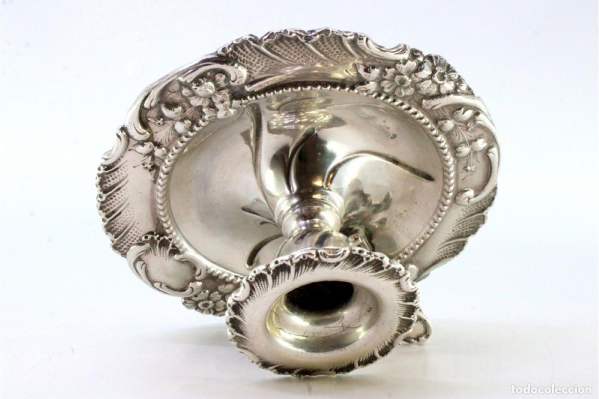 Antig&uuml;edades: Candelabro de mano, en plata - Foto 4