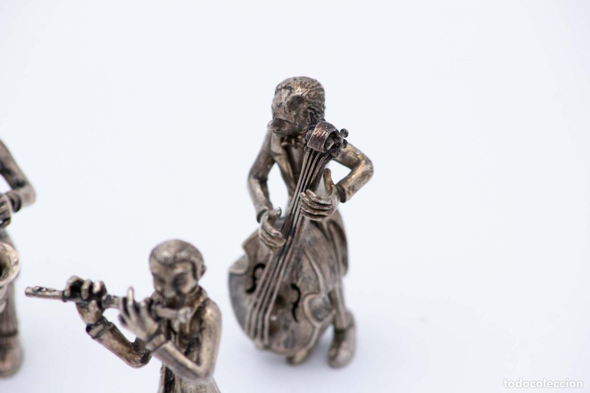 Antig&uuml;edades: Juego de 6 m&uacute;sicos de plata - Foto 4